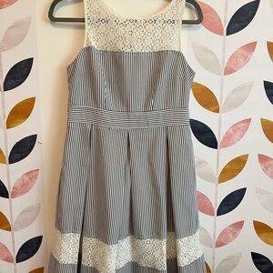 Striped Lace Spring Dress